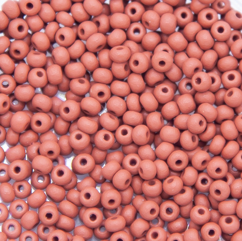 10SB956-PLM: CZ Seed Bead Permalux Brown Matte 10/0 200GM