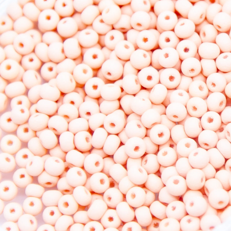 10SB933-PLM: CZ Seed Bead Permalux Apricot Matte 10/0 200GM