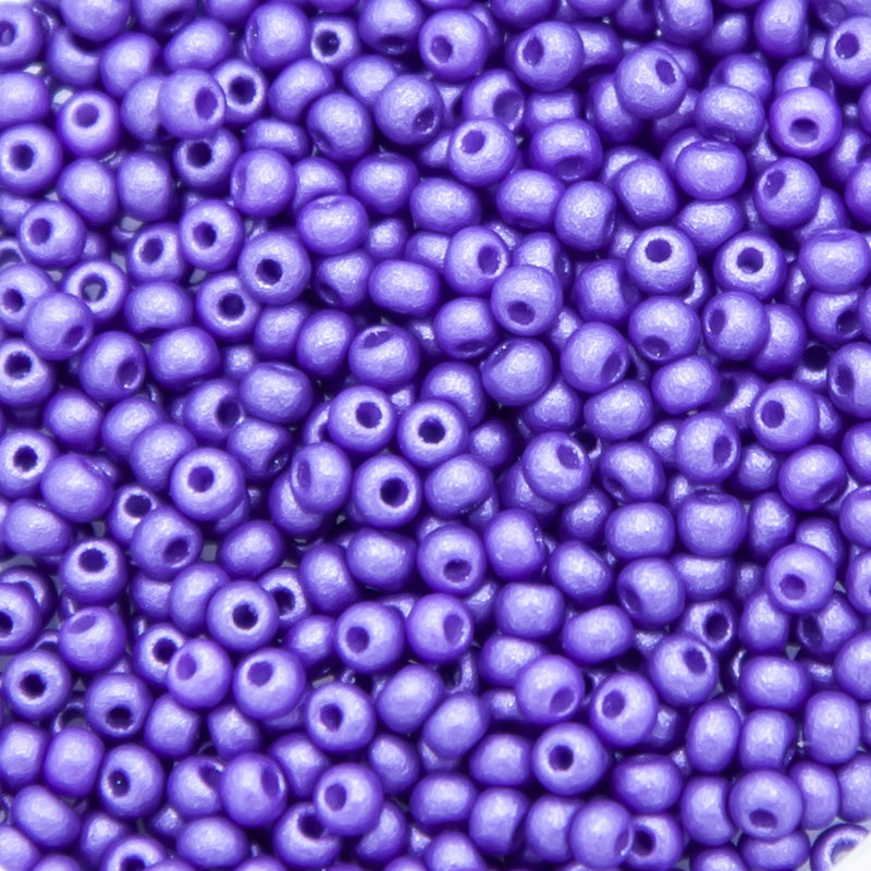 10SB999-PL: CZ Seed Bead Permalux Dark Violet 10/0 200GM