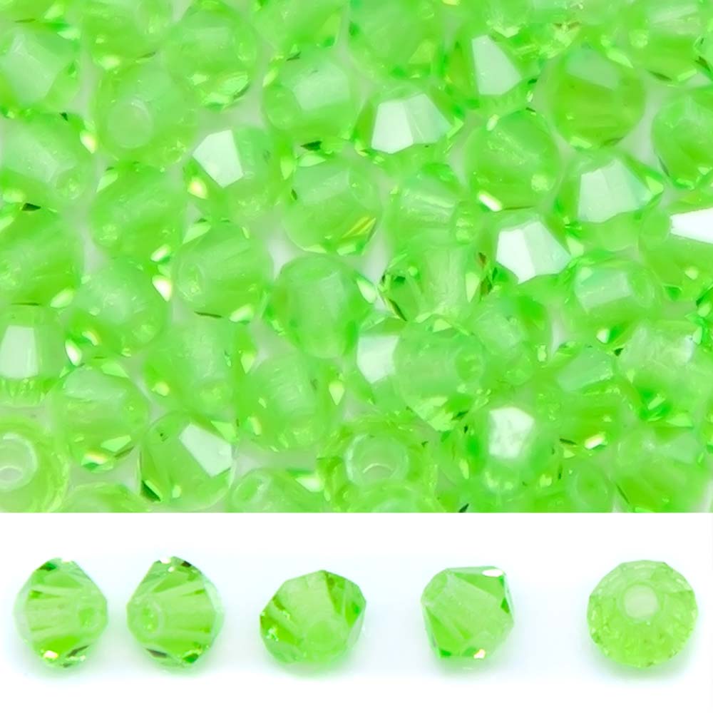 80CC282-L: Preciosa Czech Crystal Diamond Limecicle 3mm 144Pc