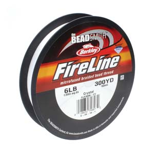 61TN112-300: Fireline Thread Clear 300yd .006in 6lb