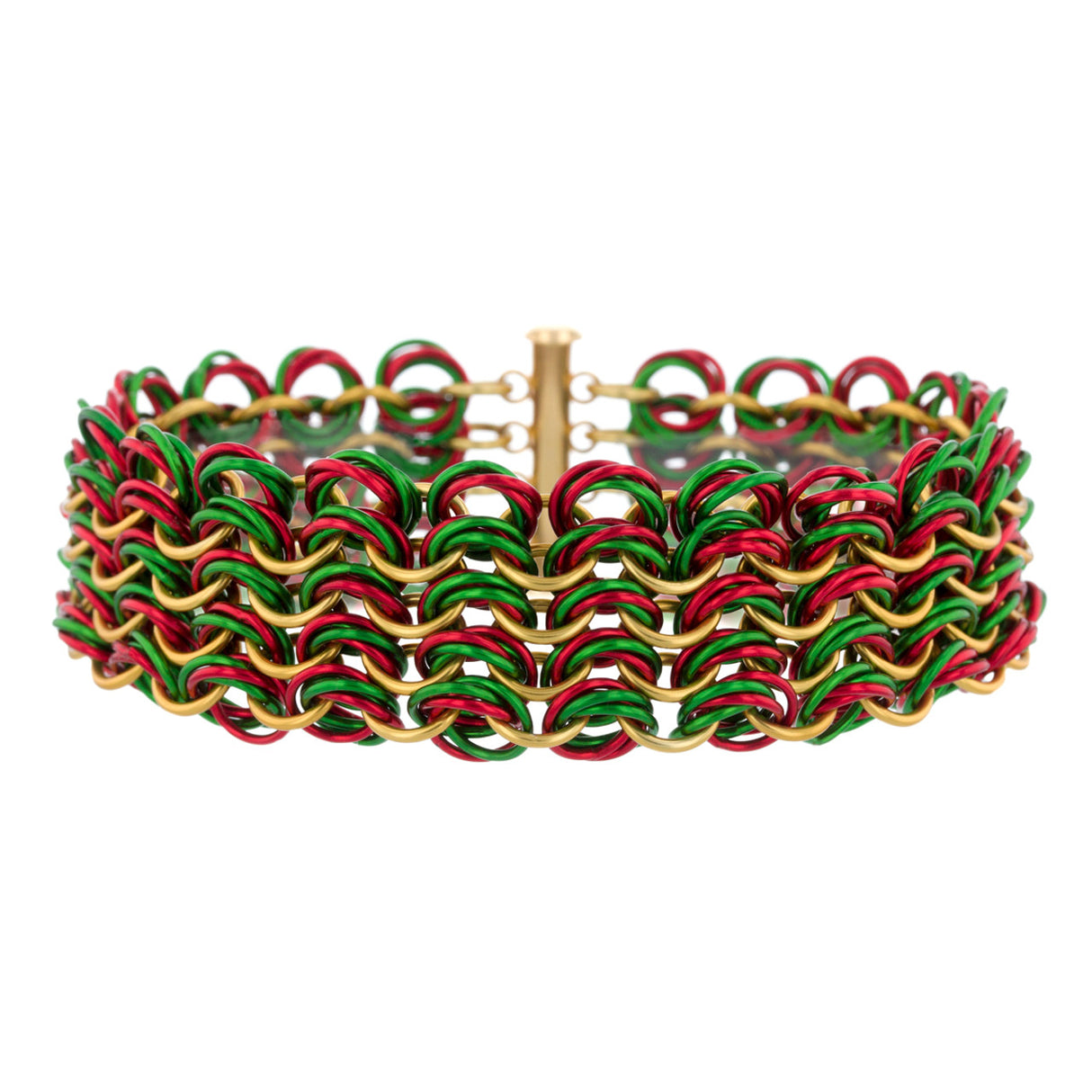 KTA802.26: Nutcracker Prismatic Chain Maille Bracelet Kit