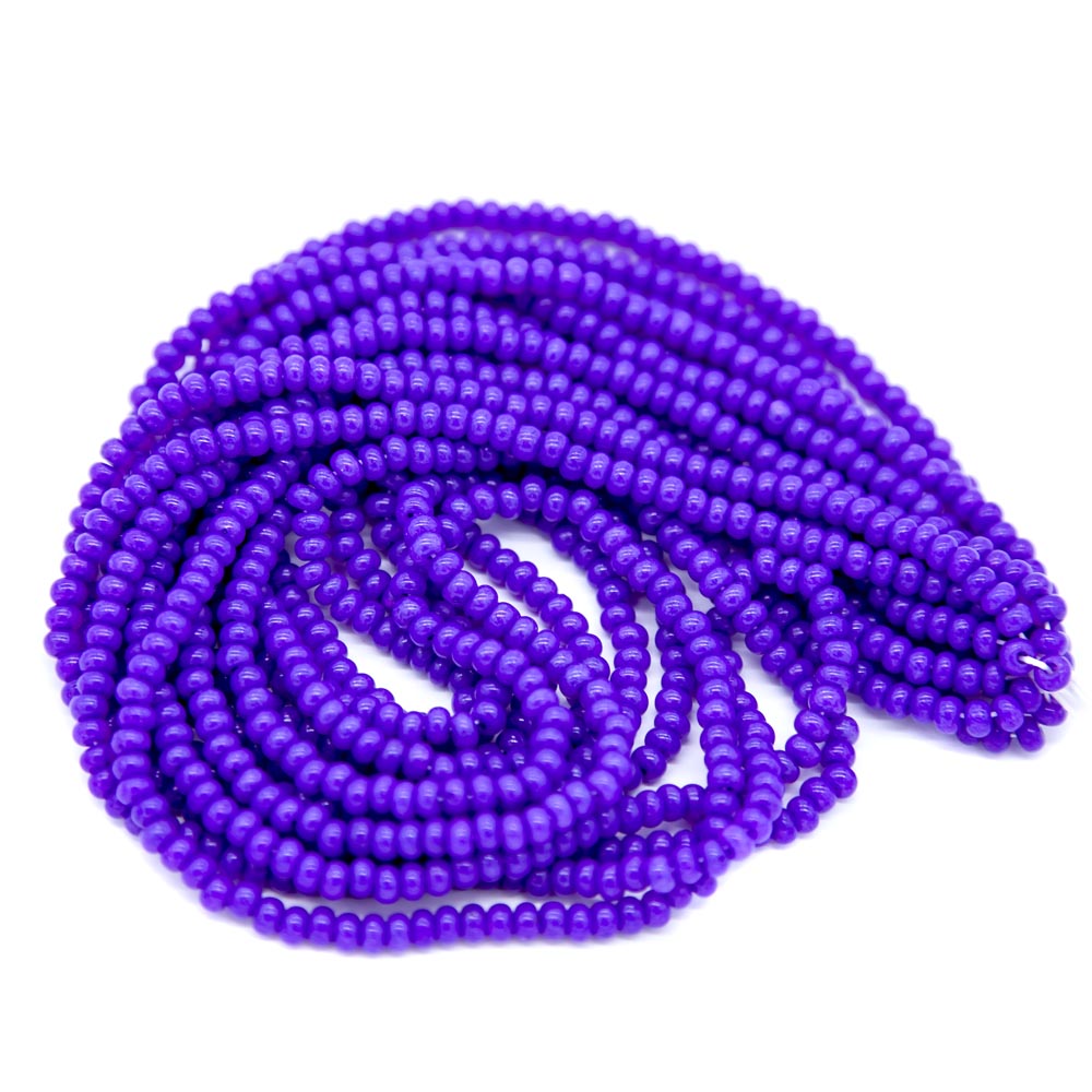 6SB996R: CZ Seed Bead Dyed Bright Purple #17828 6/0-6STR