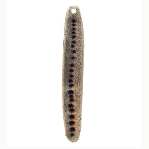 VP177-BZA: Skinny Oval Dotted Bronze Antique