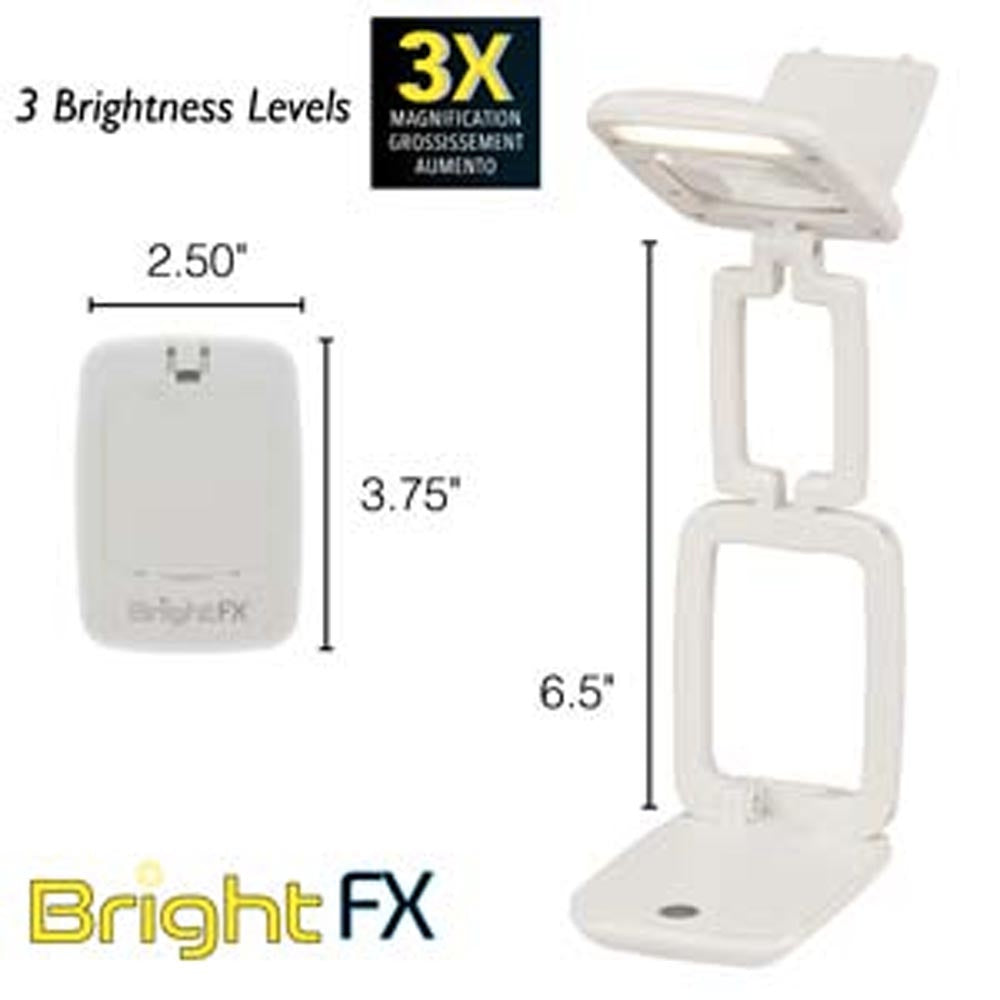 BFX002 TRAVEL MAGNIFIER LED LAMP 3 PHASE (3AAA REQUIRED)