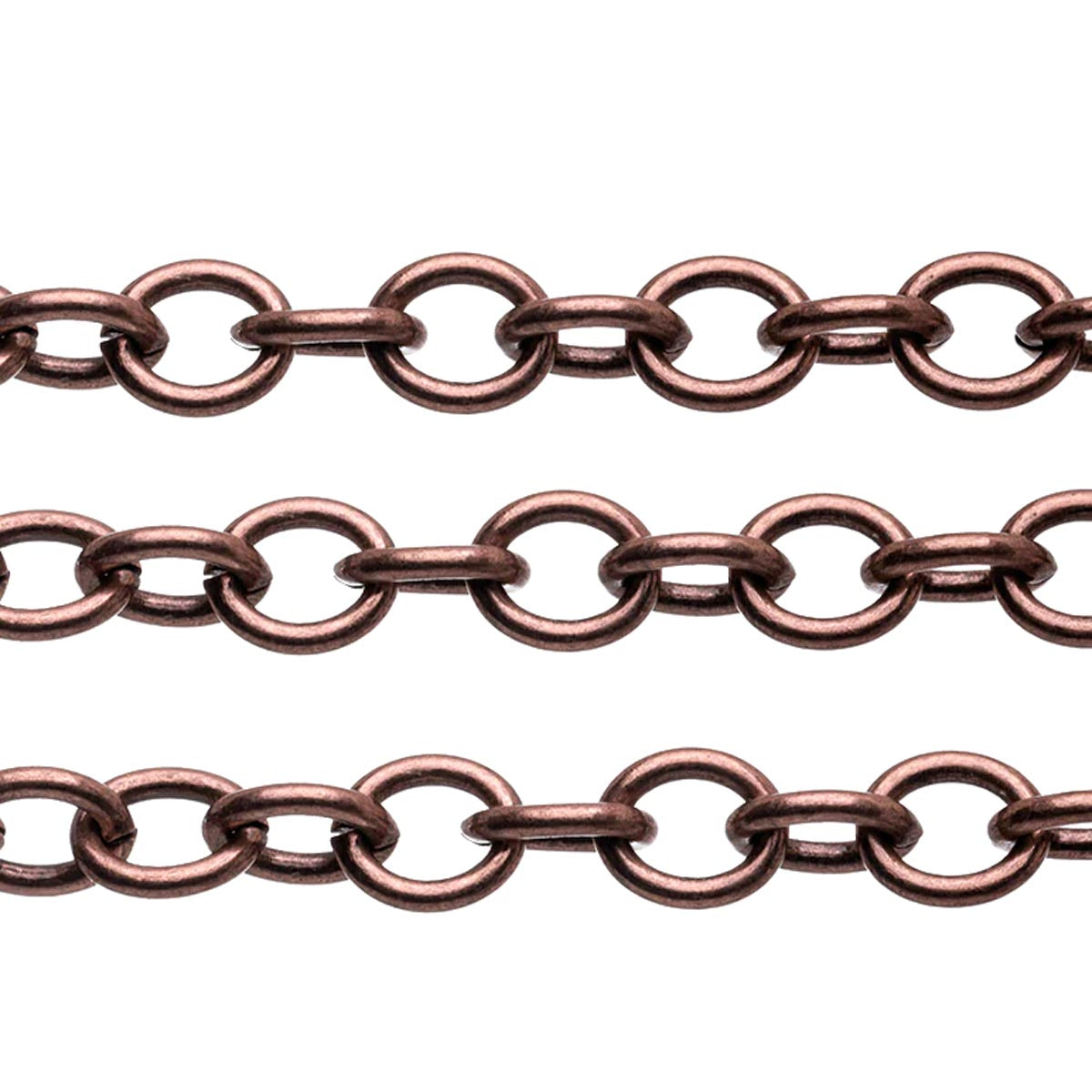 CX2609-AC: OVAL CABLE CHAIN ANT CPPR PLT