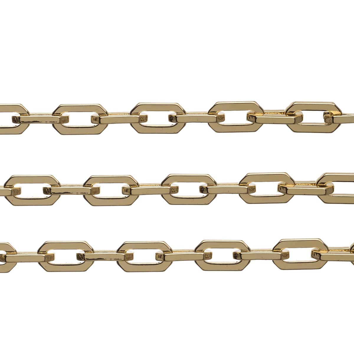 CX2614-G: 6x10 Angular Cable Chain GLD PLT 6"