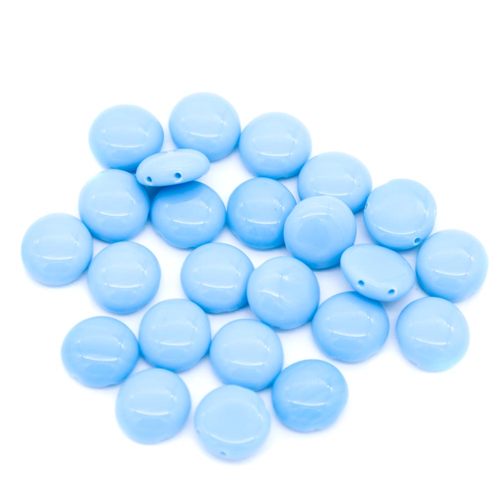 12CA162: CZ Candy 2 Hole Light Blue 12mm 25PPK