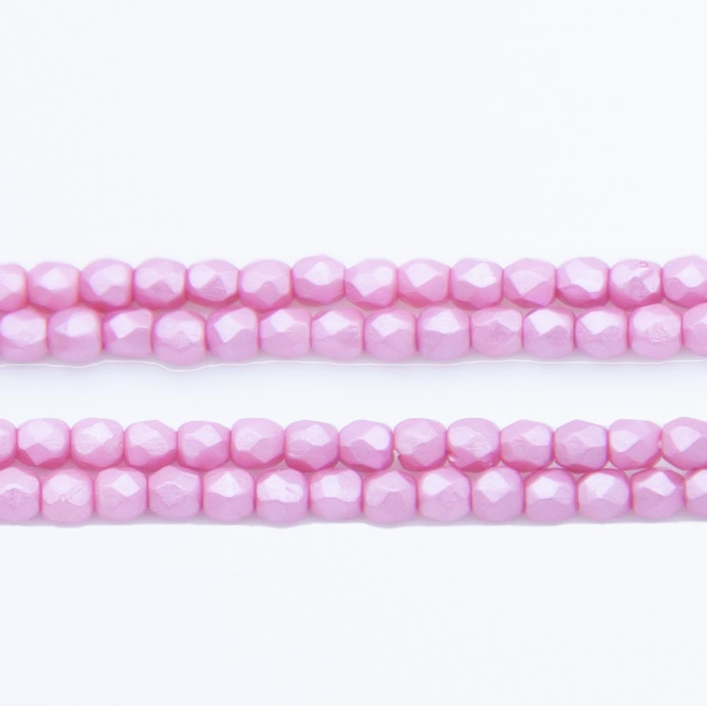 2FC692-PR: Czech Faceted Rd Pearl Pink True 2mm 00 Pc