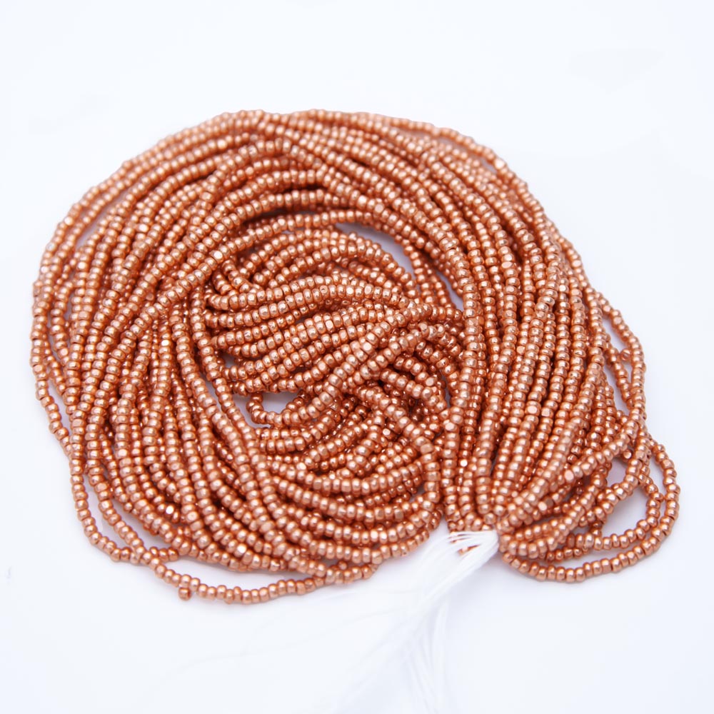 11SB856-CR: CZ Seed Bead True Cut Copper Full Coat 11/0 1HK