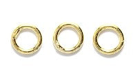 6FI891-G: Solid Jump Ring Gold PLT 6mm 24PC