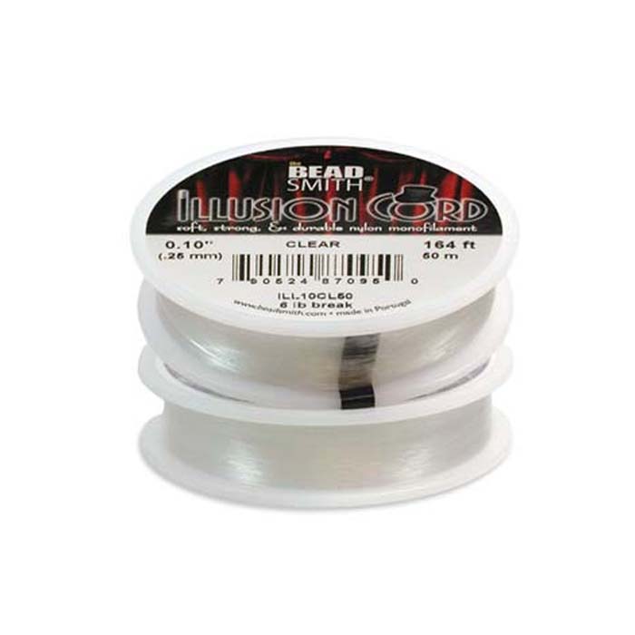 11TM212-50: Illusion Cord Monofilament 0.010in 50 Meter - Spool