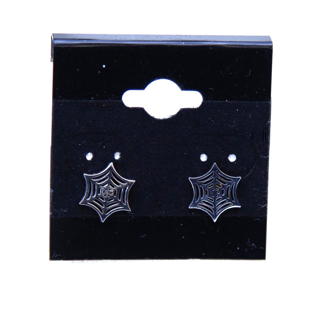 EAR5-S: Spiderweb Earring 9mm Stainless