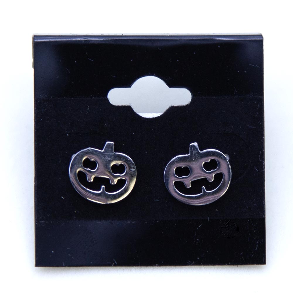 EAR7-S: Jack O Lantern Earring 10mm Stainless