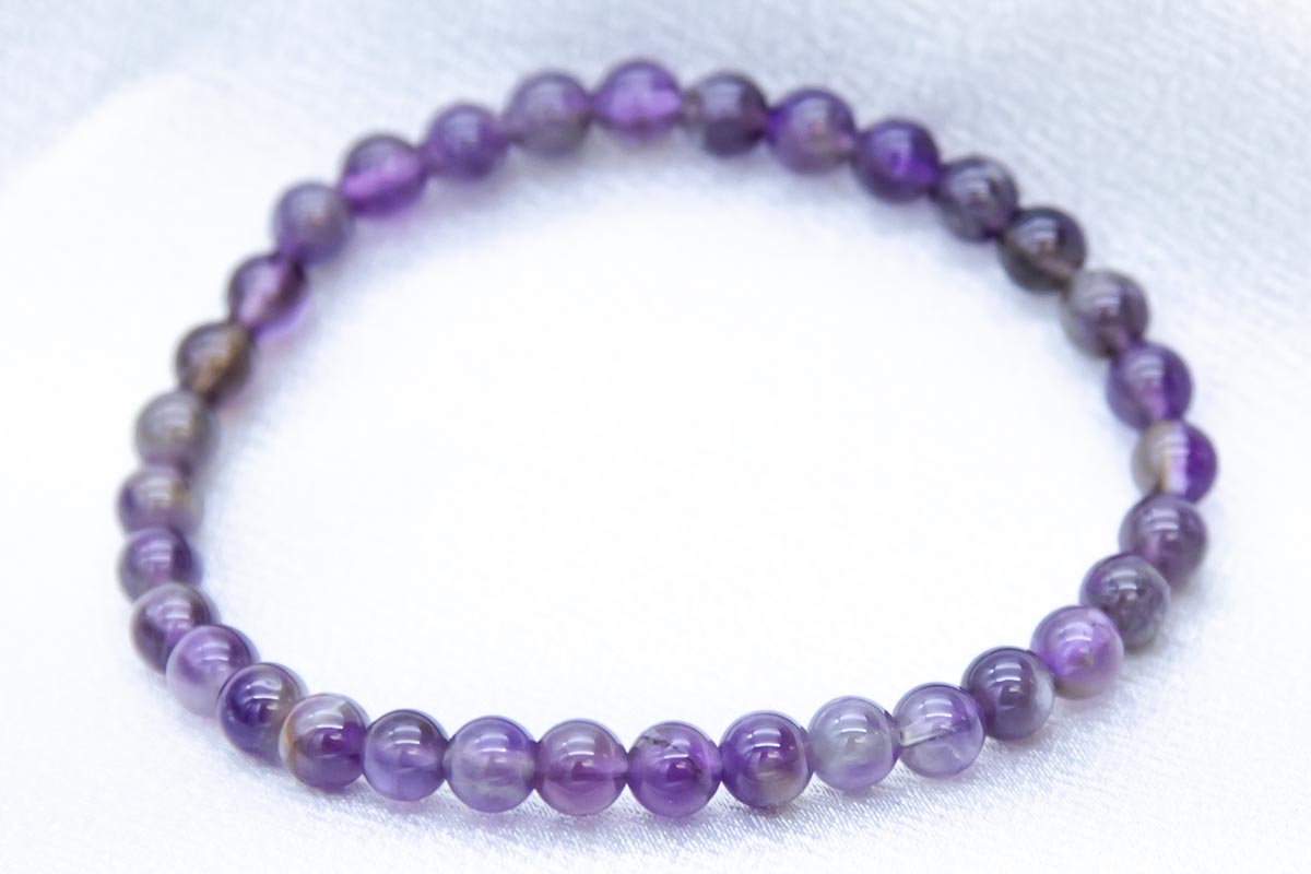 ST414-BR: Amethyst Stretch Bracelet 6mm