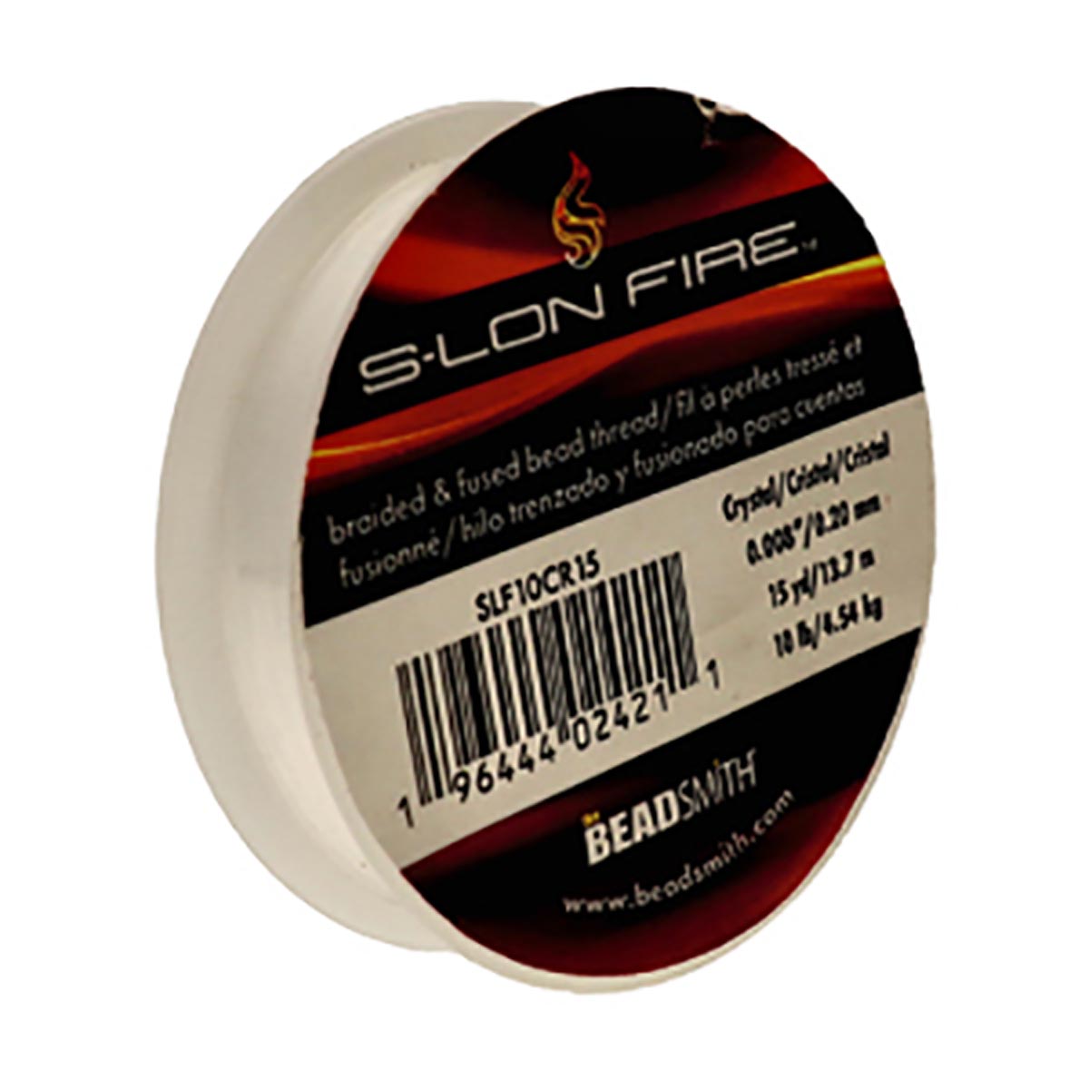 SLF10CR15: S-LON  FIRE 10 LB CRYSTAL 0.008 IN/.20 mm DIA 15 YRD