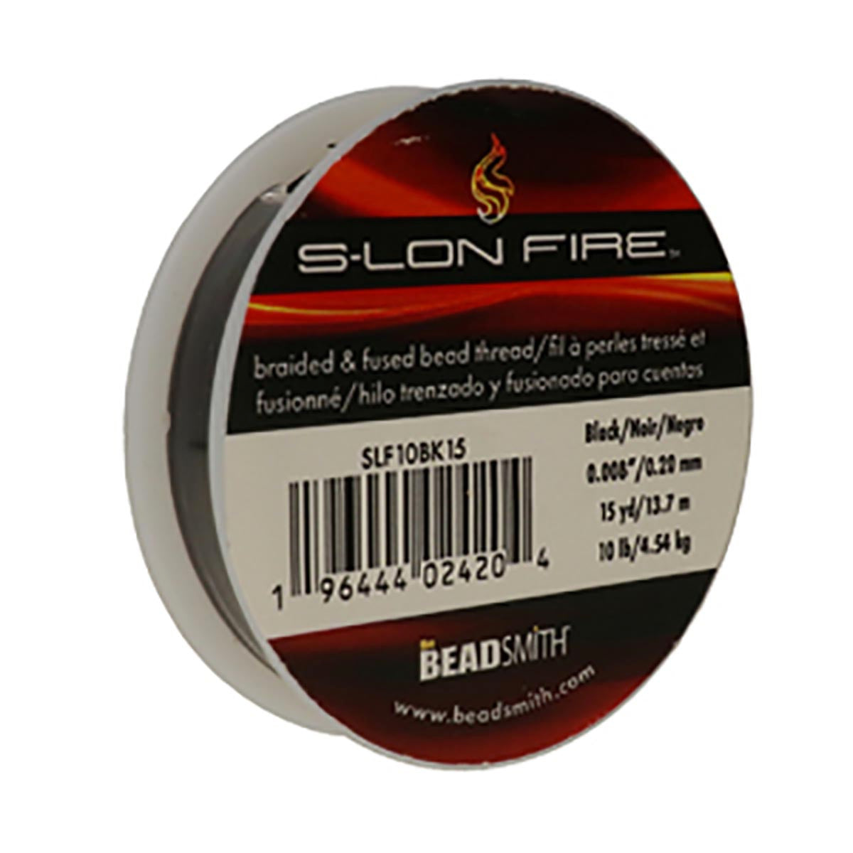 SLF10BK15: S-LON FIRE 10 LB BLACK 0.008 IN/.20 mm DIA 15 YRD