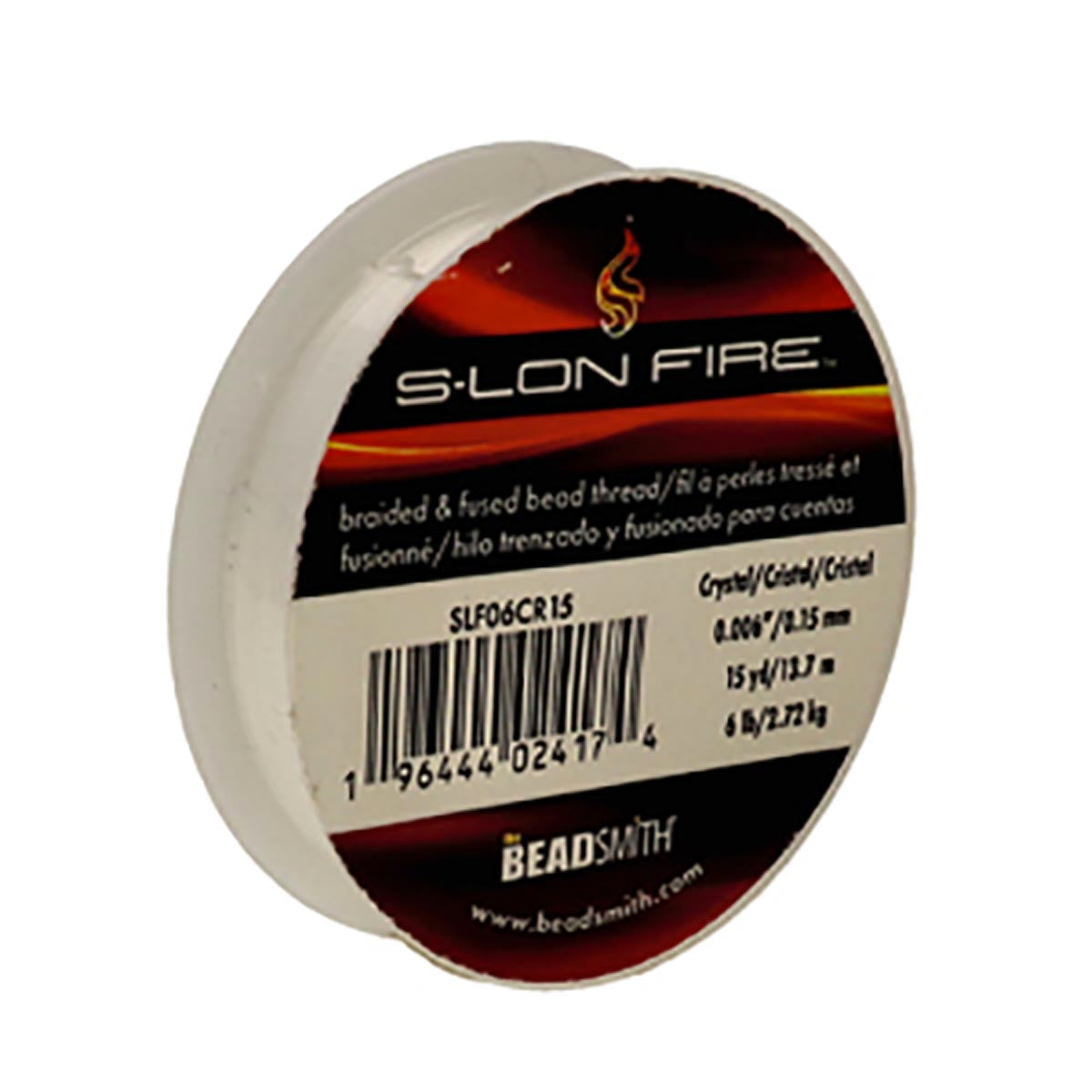 SLF06CR15: S-LON FIRE 6 LB CRYSTAL 0.006 IN/.15mm DIA 15 YD