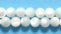 4MP611: Mother Of Pearl Round 4mm 16" String