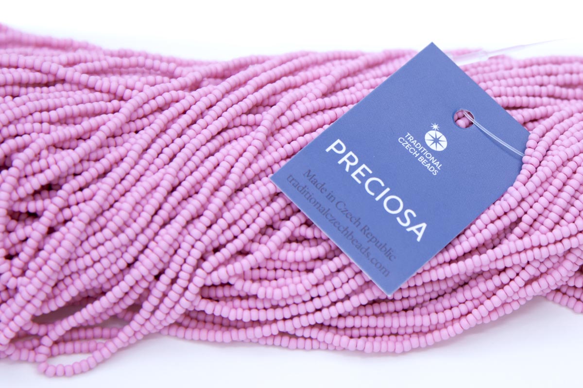 11SB992-PM: CZ Seed Bead Permalux Light Pink Matte 11/0 - 6HK