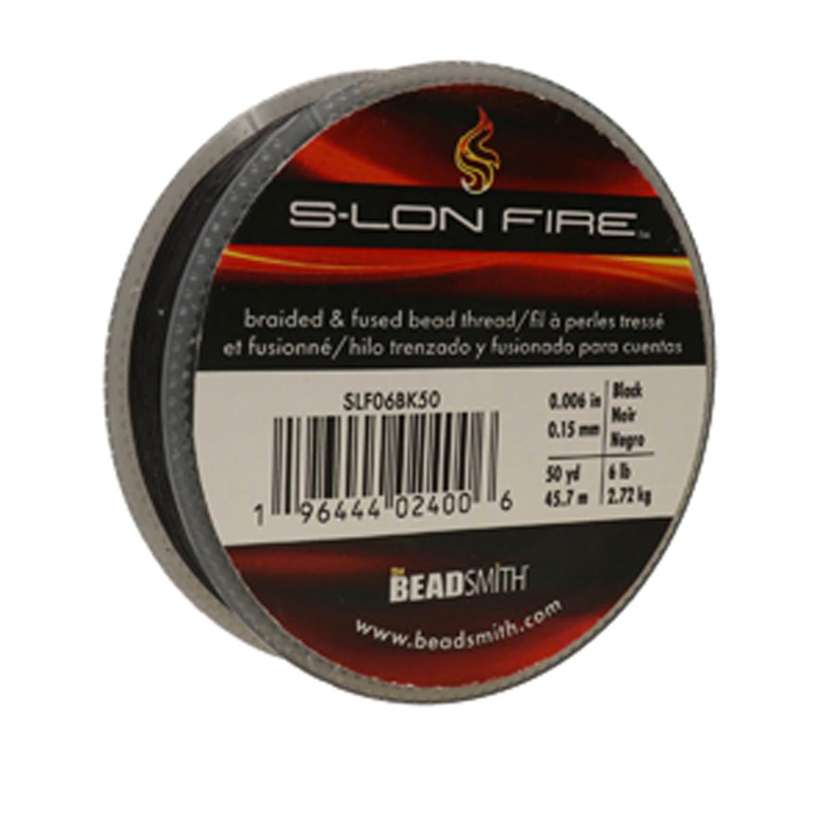 SLF06BK50: S-LON FIRE 6 LB BLACK 0.006 IN/.15mm DIA 50 YD