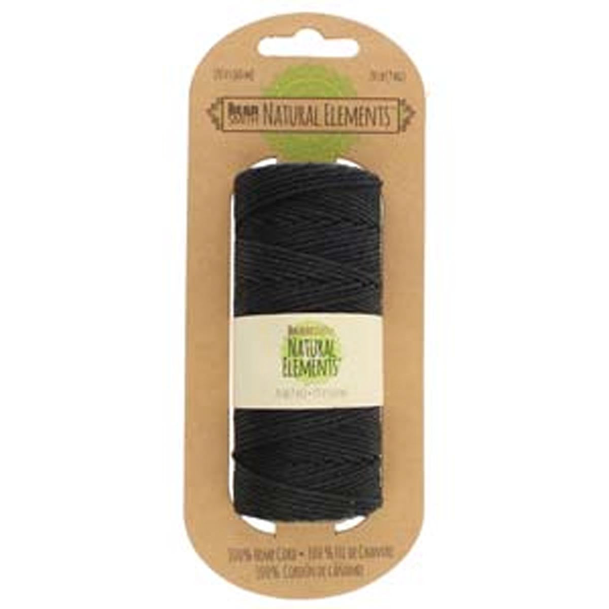 TH109-20: HEMP 50GM SPOOL BLACK 20 LB TEST 197 FT