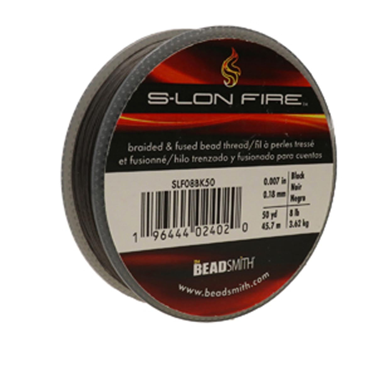 SLF08BK50: S-LON FIRE 8 LB BLACK 0.007 IN/0.18 mm DIA 50 YRD