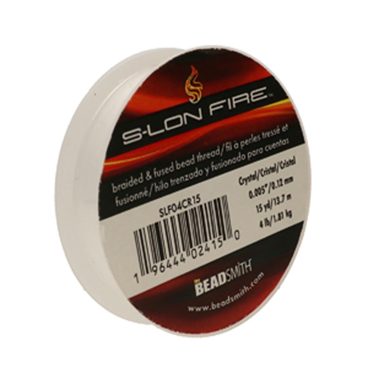 SLF04CR15: S-LON FIRE 4 LB CRYSTAL 0.005 IN/.12mm DIA 15 YRD