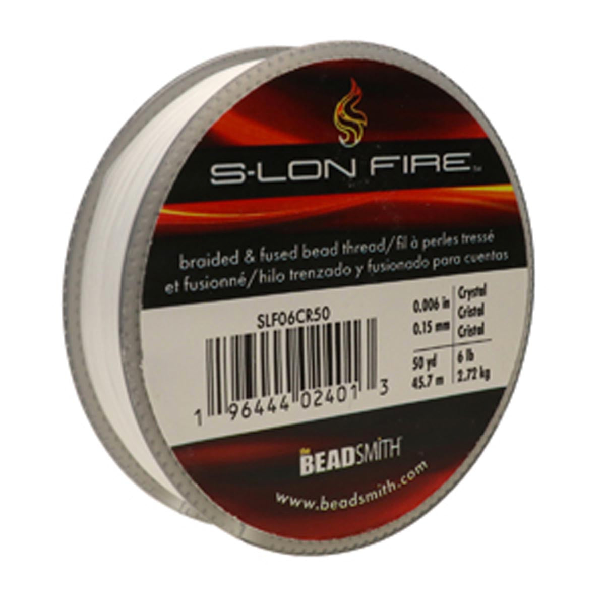 SLF06CR50: S-LON FIRE 6 LB CRYSTAL 0.006 IN/.15mm DIA 50 YD