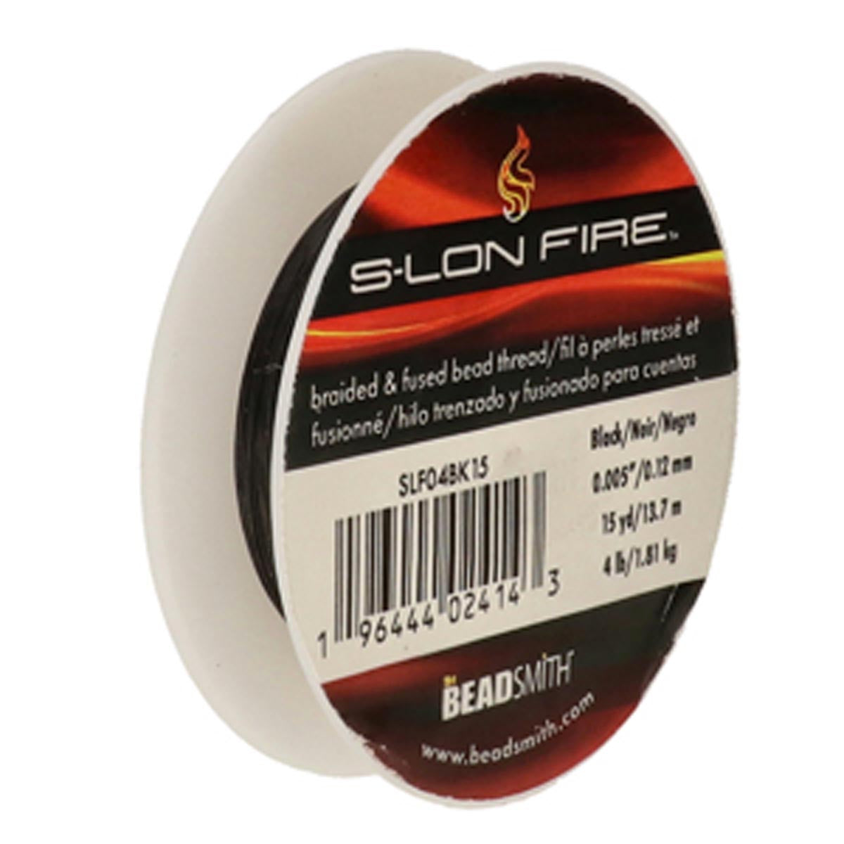 SLF04BK15: S-LON FIRE 4 LB BLACK 0.005 IN/.12mm DIA 15 YRD