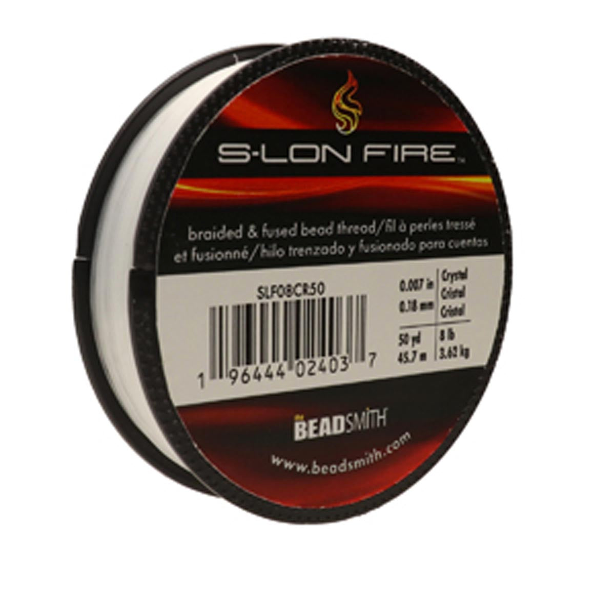 SLF08CR50: S-LON FIRE 8 LB CRYSTAL 0.007 IN/0.18 mm DIA 50 YRD