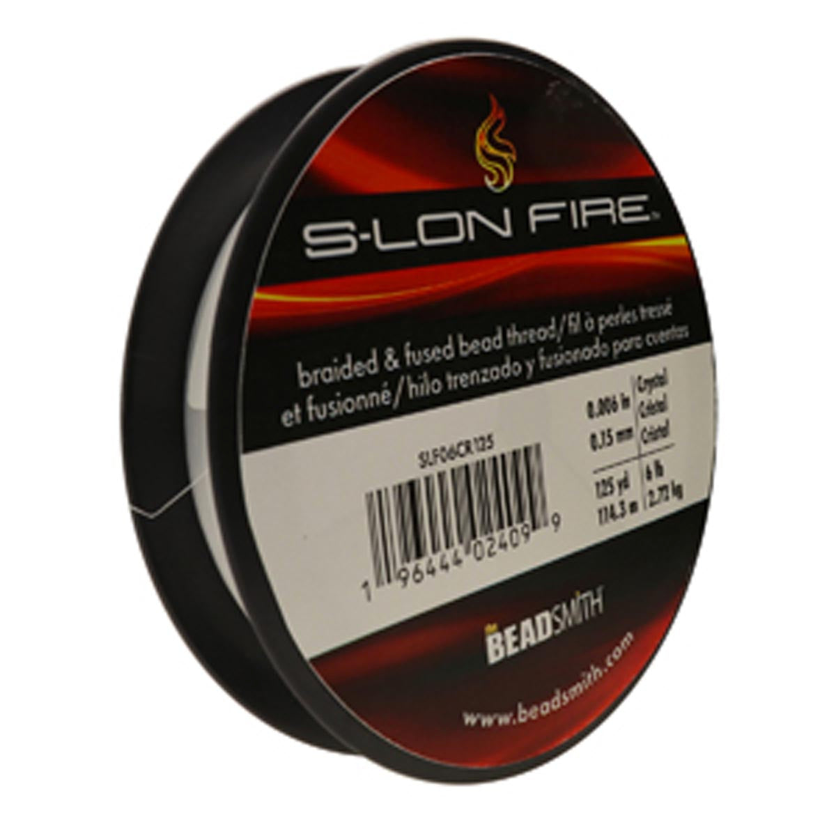 SLF06CR125: S-LON FIRE 6 LB CRYSTAL 0.006 IN/.15mm DIA 125 YD