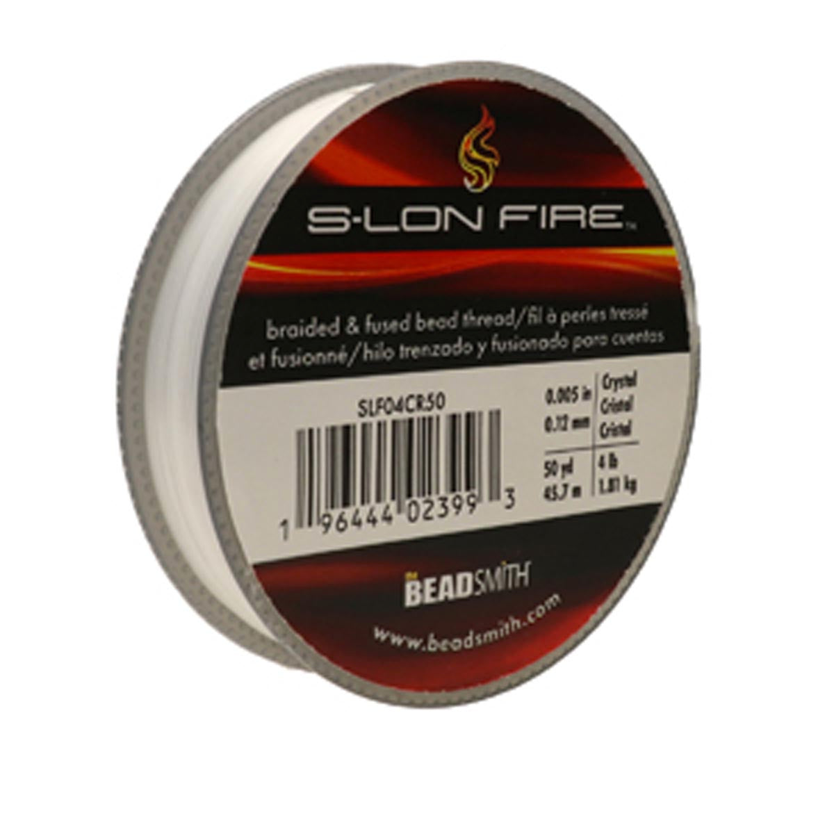 SLF04CR50: S-LON FIRE 4 LB CRYSTAL 0.005 IN/.12mm DIA 50 YRD