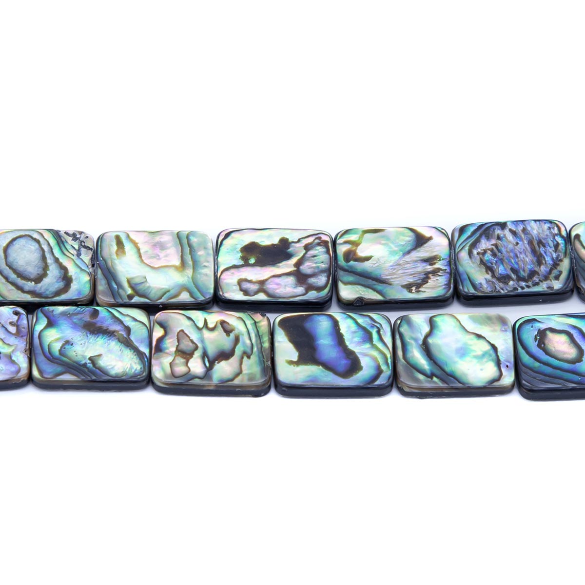 65AB558-F: Abalone Rectangle 12x16mm