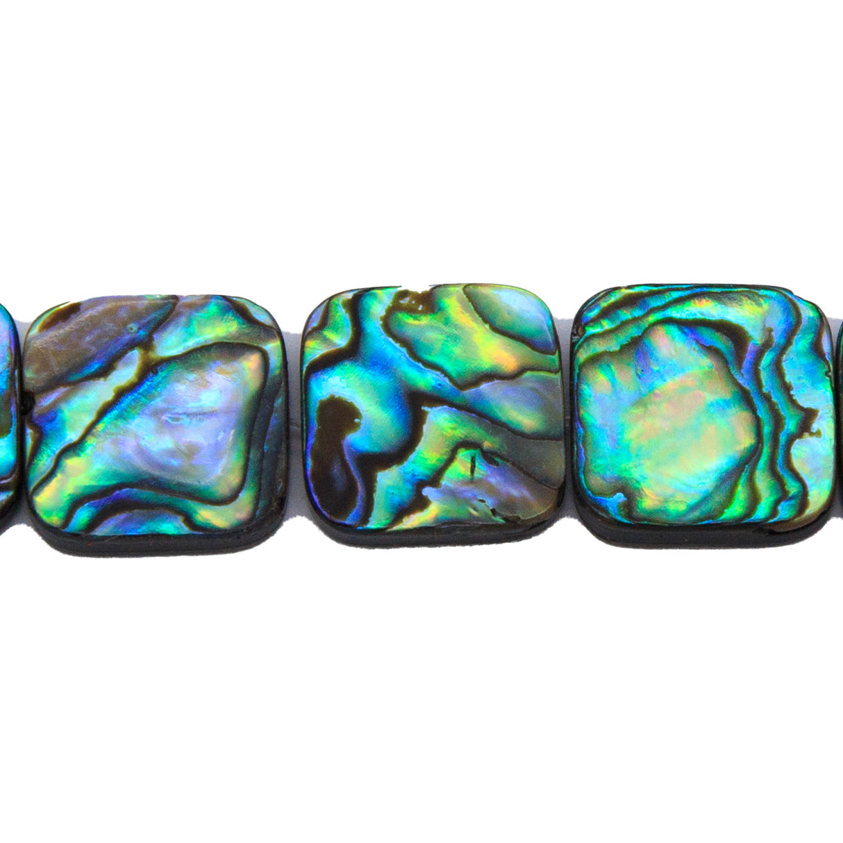 58AB558-F: Abalone Square 16mm