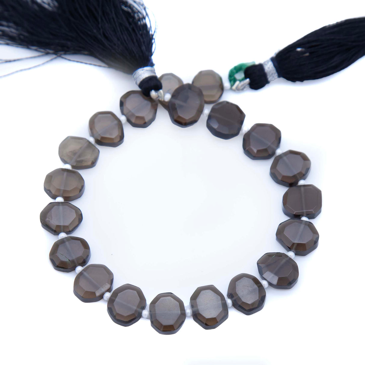 58ST446-WF: Smoky Quartz Window Facet 8x10mm - 1 Strand