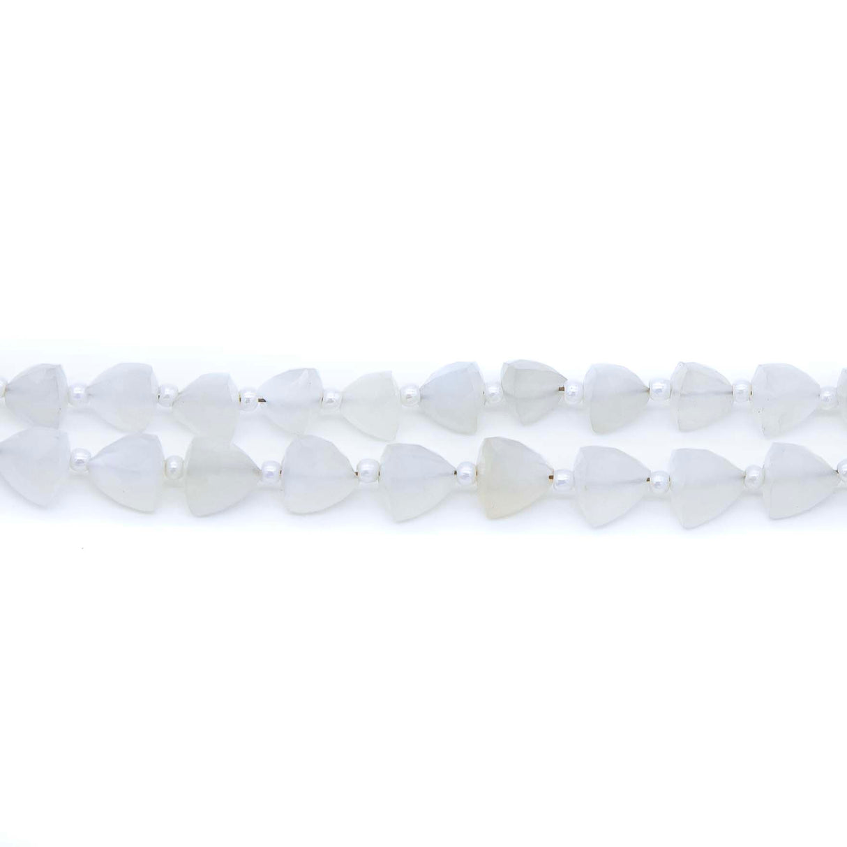 83ST185-WM: White Moonstone FC Trillion 5-6mm 1 Strand