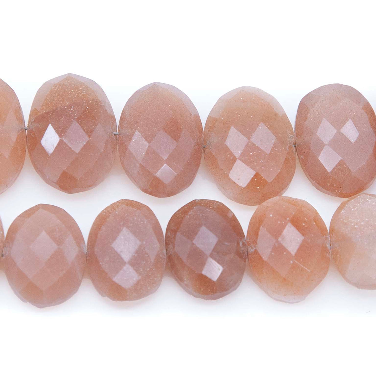 36ST120-CHF: Sunstone Checkerboard Faceted Oval 12-15x17-22mm AVG