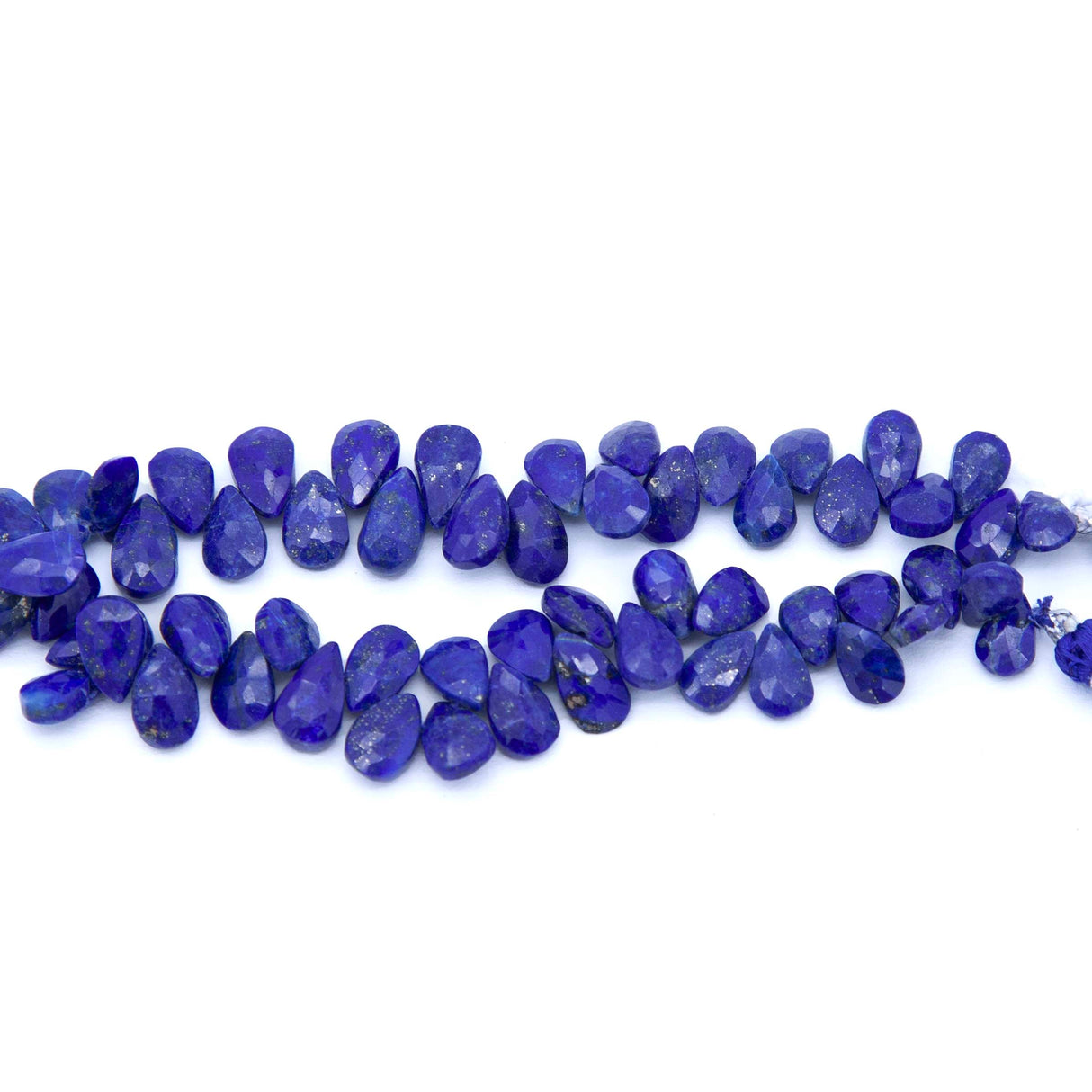 44ST409-FC: Lapis Lazuli Faceted Pear Drop 6x6-11mm - 1 Strand