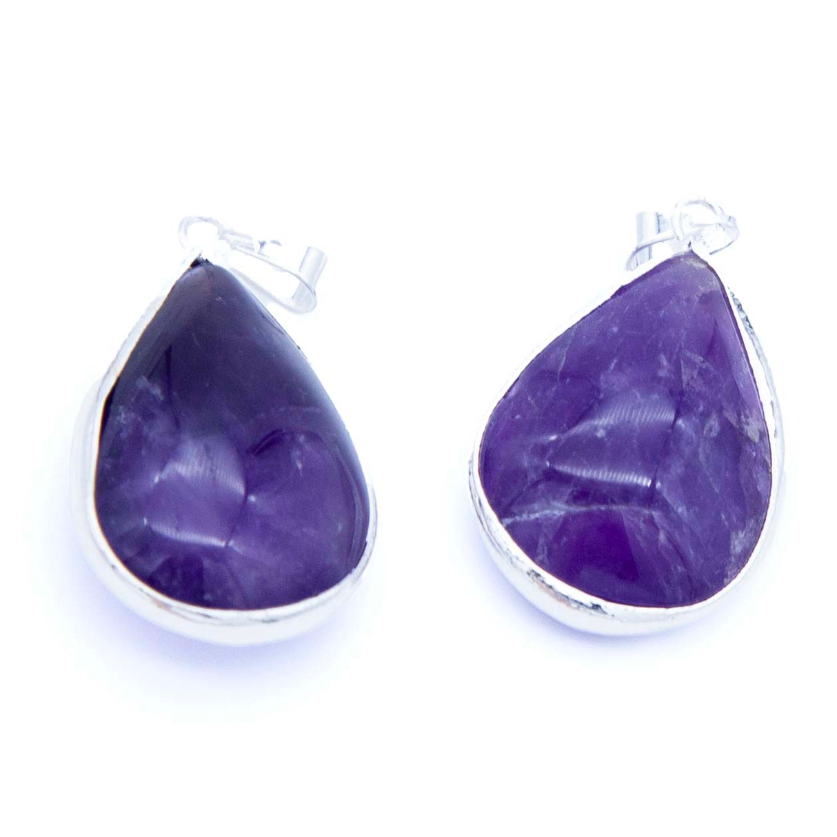 ST26-4: Amethyst Drop Pendant 19x30mm