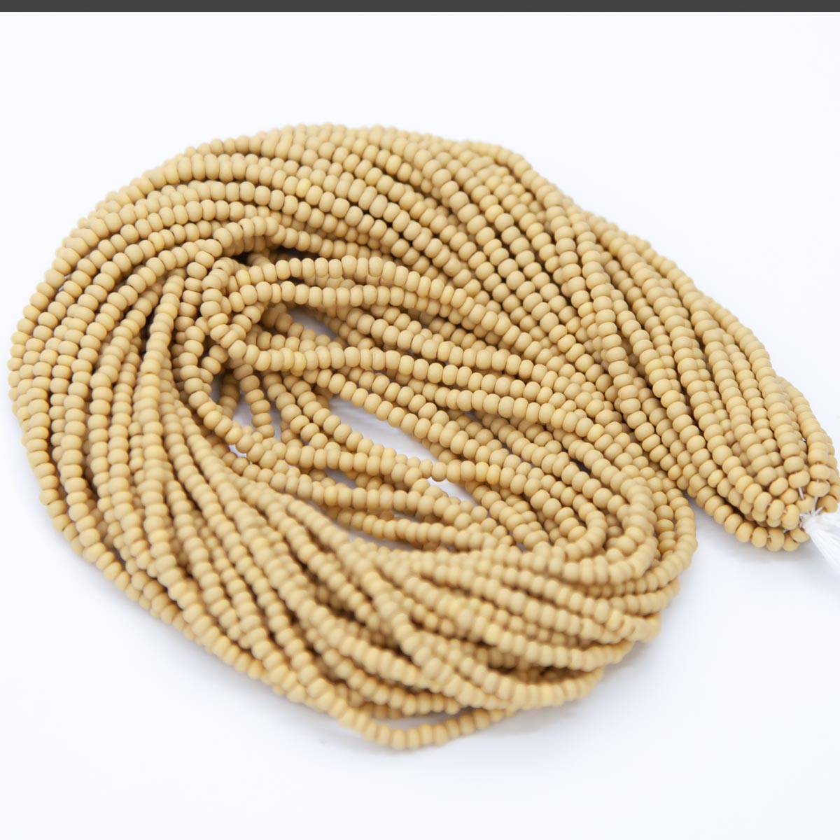 11SB928-PM: CZ Seed Bead Permalux Yellow Brown Matte 11/0 - 6HK