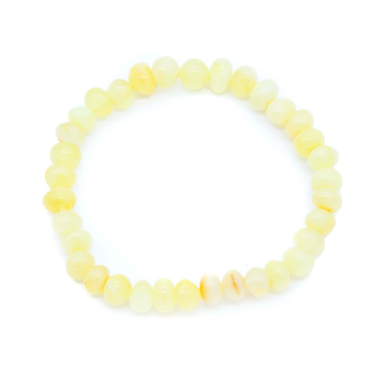 1AC925-B5: Amber Stretch Bracelet Nuggets Butter