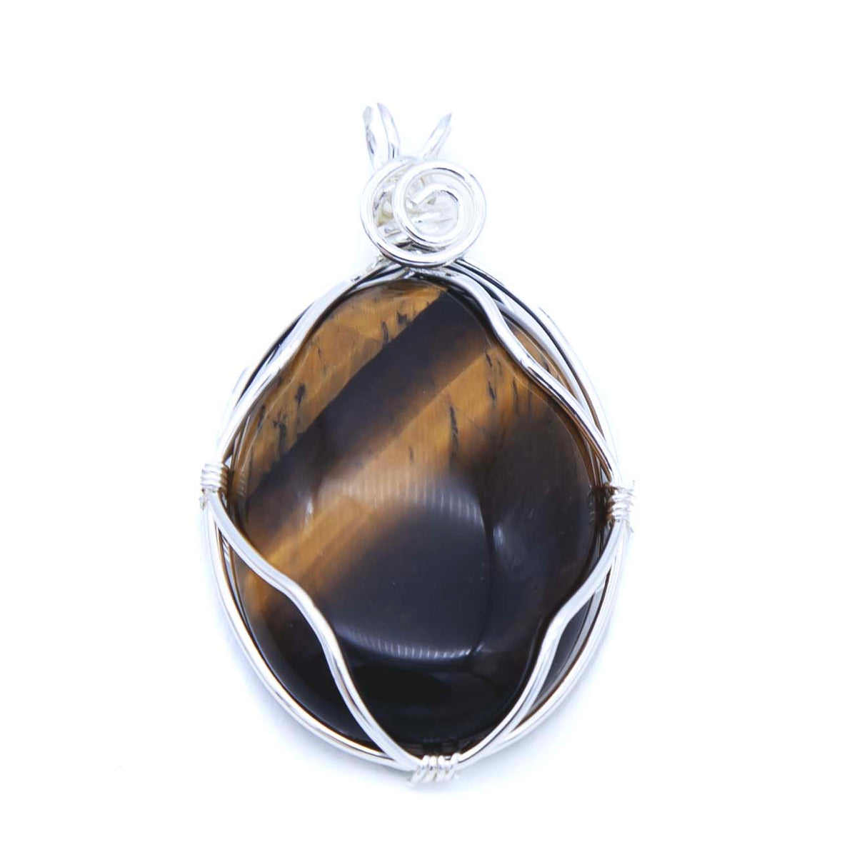 ST26-25: Tiger Eye Pendant 26x40mm