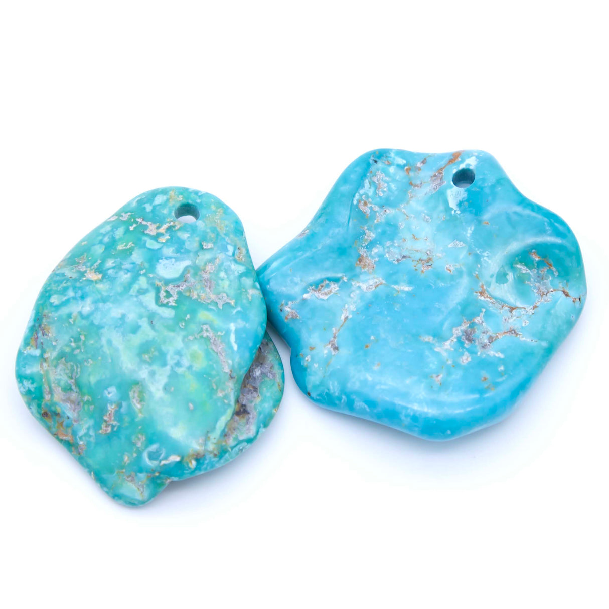 91ST413-P6: Natural Stabilized Turquoise Pendant 15+ gms