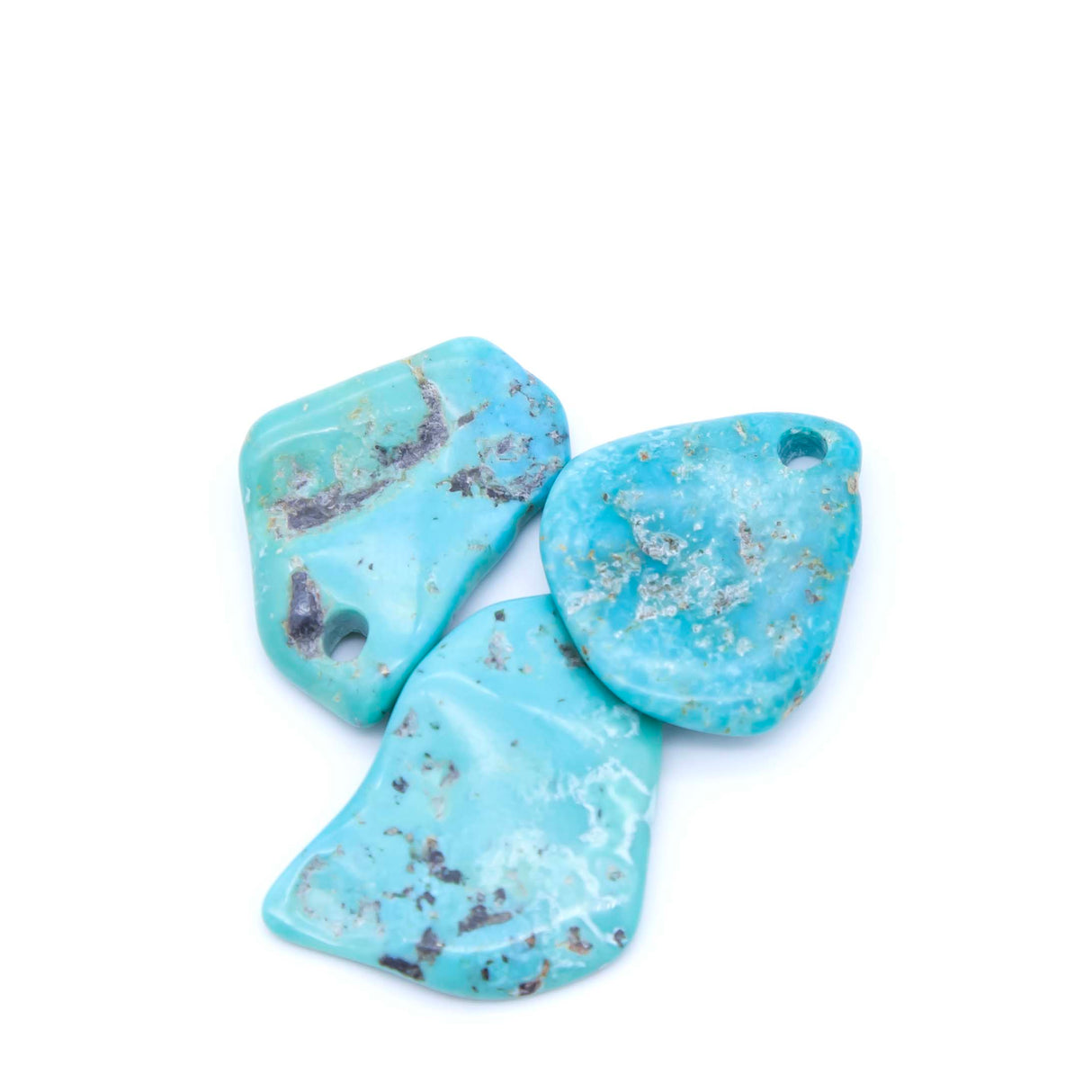 91ST413-P1: Natural Stabilized Turquoise Pendant 3-5gms