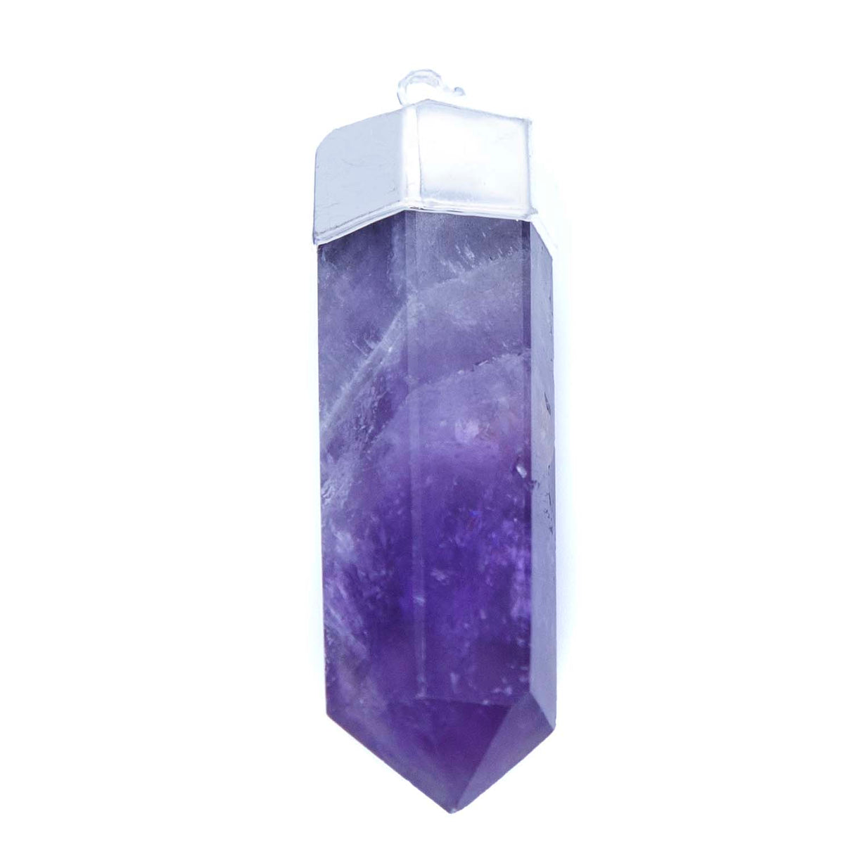 ST26-31: Brazil Amethyst Tower Silver Plated 35-45mm