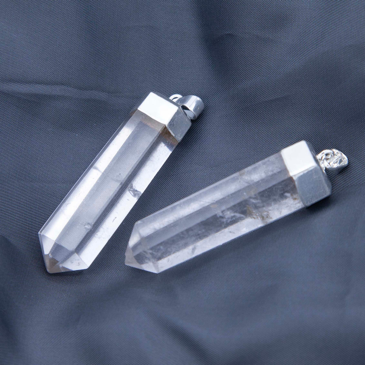 ST26-32: Brazil Quartz Tower Silver Plated 35-45mm