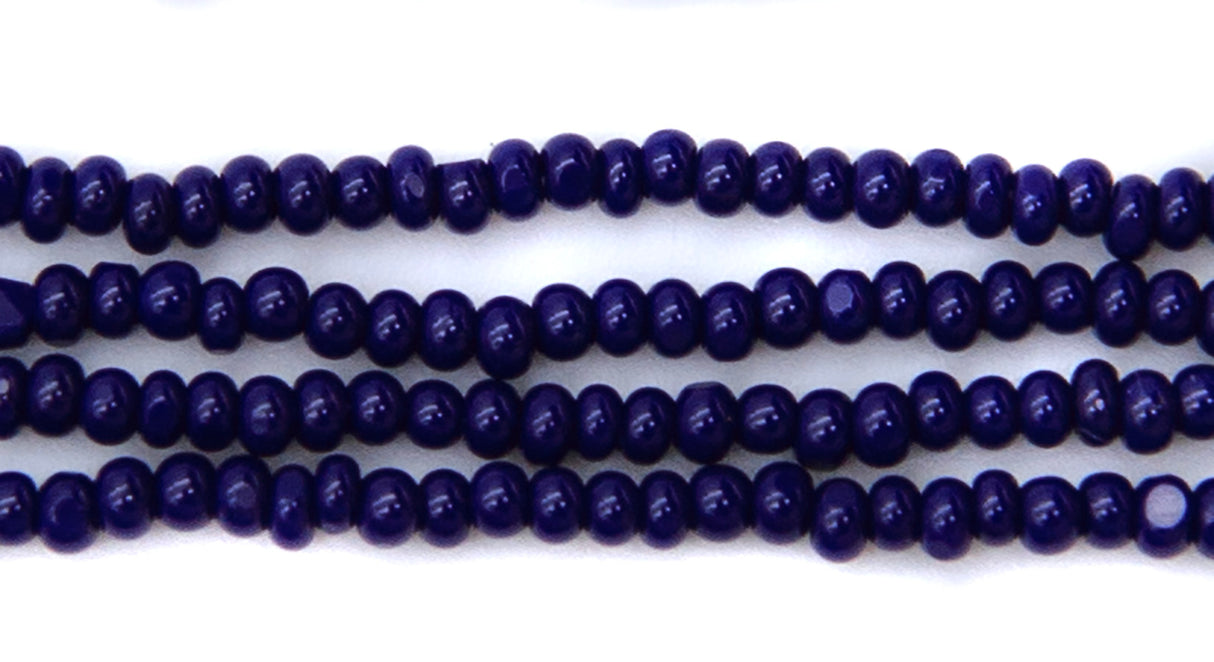 13SB179-C: CZ Seed Bead Charlotte Opaque Navy Blue 13/0 18HK