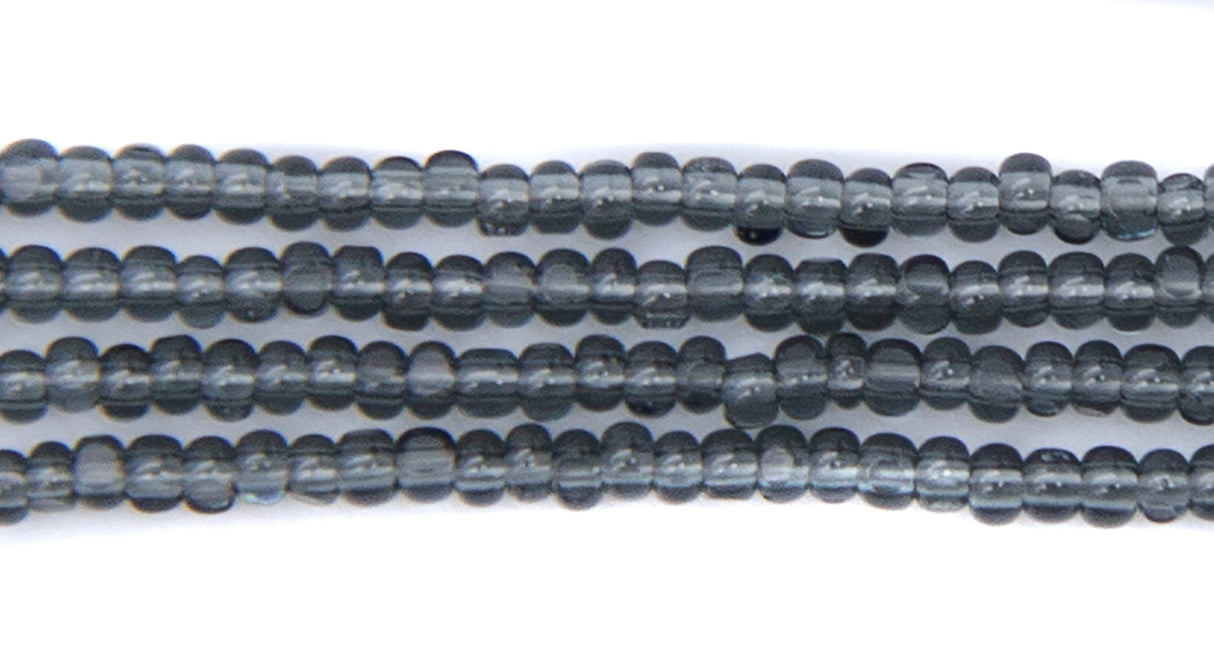 13SB205-CR: CZ Seed Bead Charlotte True Cut Trans Grey 13/0-1HK