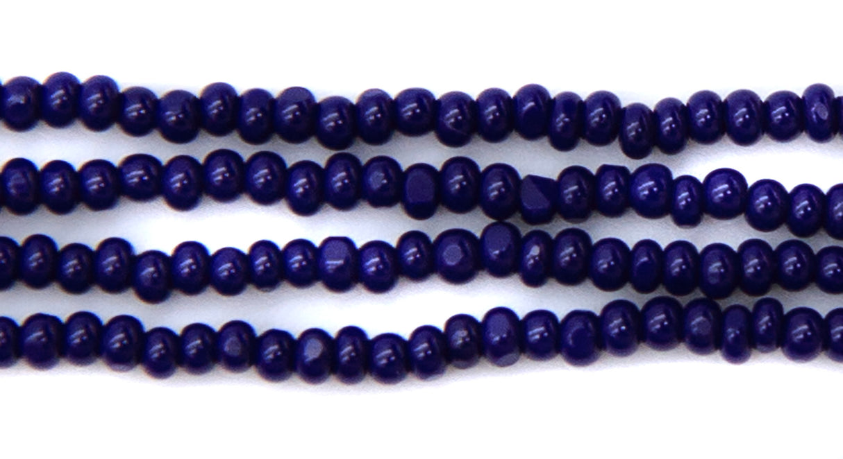 13SB179-CR: CZ Seed Bead Charlotte Navy Blue 13/0 1Hk